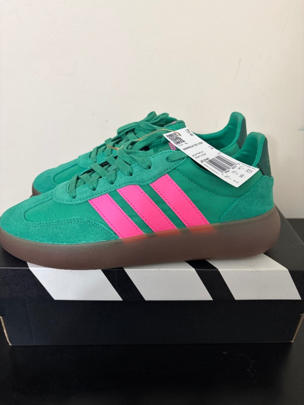 Adidas semi court green/lucid pink